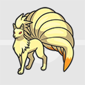 Pokemon Scarlet and Violet SV - Ninetales Gray Icon
