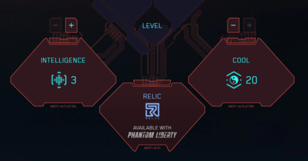 Cyperpunk 2077 Phantom Liberty - Relics Sixth Attribute