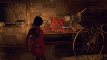 RE4 Remake Separate Ways - 3rd Sapphire In-game Location.png