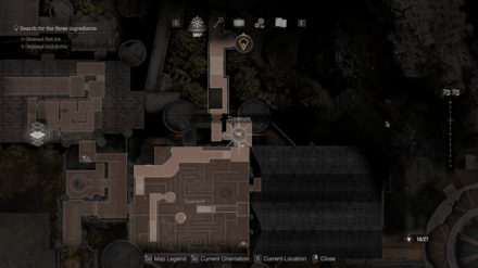 RE4 Remake Separate Ways - 3rd Sapphire Map Location.png