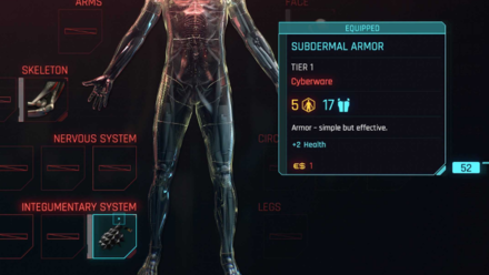 Cyperpunk 2077 Phantom Liberty - Integumentary System Armor