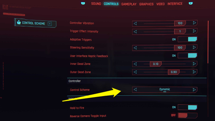 Cyperpunk 2077 Phantom Liberty -  Control Schemes