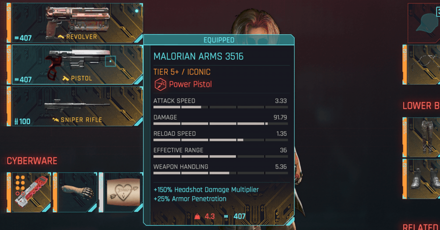 Cyberpunk 2077 Phantom Liberty - Iconic Weapons