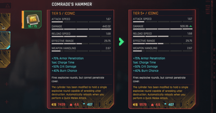 Cyberpunk 2077 Phantom Liberty - Iconic Weapon Upgrades