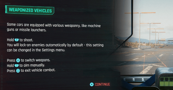 Cyberpunk 2077 - Vehicle Combat Explained