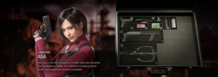 RE4 Mercenaries - Ada Weapon Kit Overview