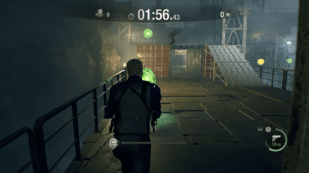 RE4 Remake Mercenaries - Docks Green Orbs
