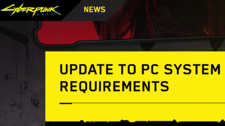 Cyperpunk 2077 Phantom Liberty - System Requirements PC Update
