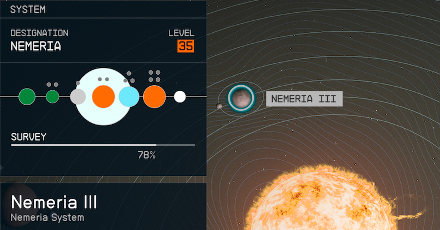 Starfield - Nemeria III Planet Location