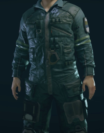 Starfield -  Teal Leather Jumpsuit