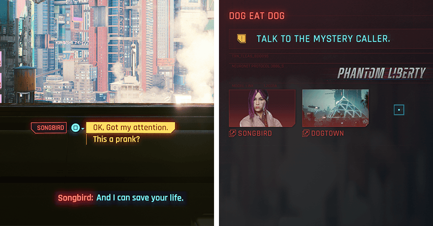 Cyberpunk - starting the Phantom Liberty DLC