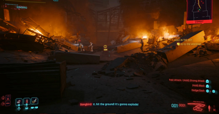 Cyberpunk - heading to the wreckage