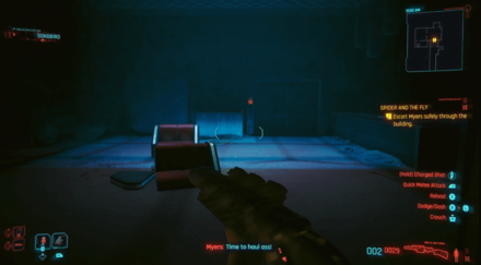 Cyberpunk 2077 - Escort Myers Safely Through the Building