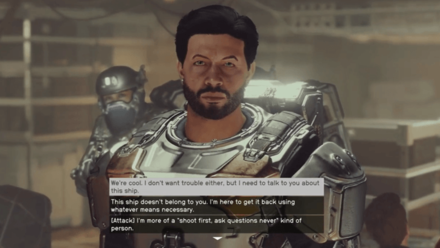 Starfield - Speak to the Mercenary Leader