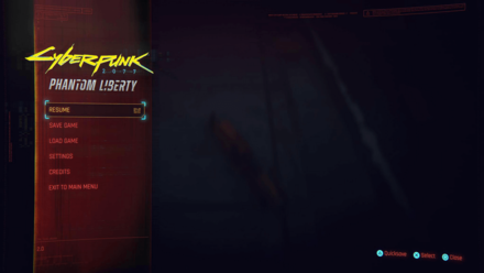 Cyberpunk 2077: Phantom Liberty - Press the Take and Pause button at the same time