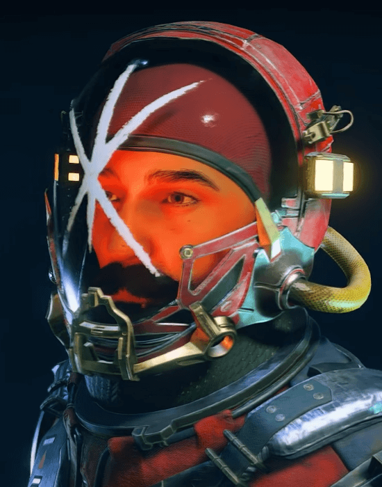 Starfield Pirate Charger Space Helmet ID
