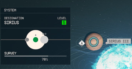 Starfield - Sirius III Planet Location