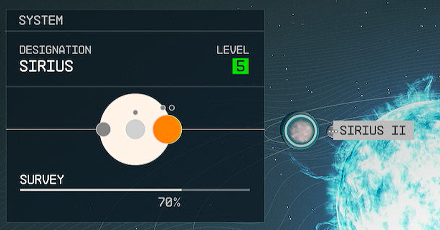 Starfield - Sirius II Planet Location