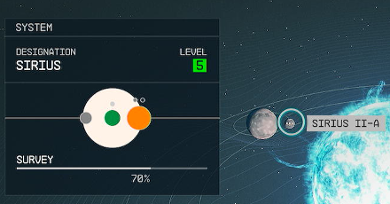 Starfield - Sirius II-a Planet Location