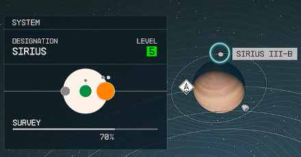 Starfield - Sirius III-b Planet Location