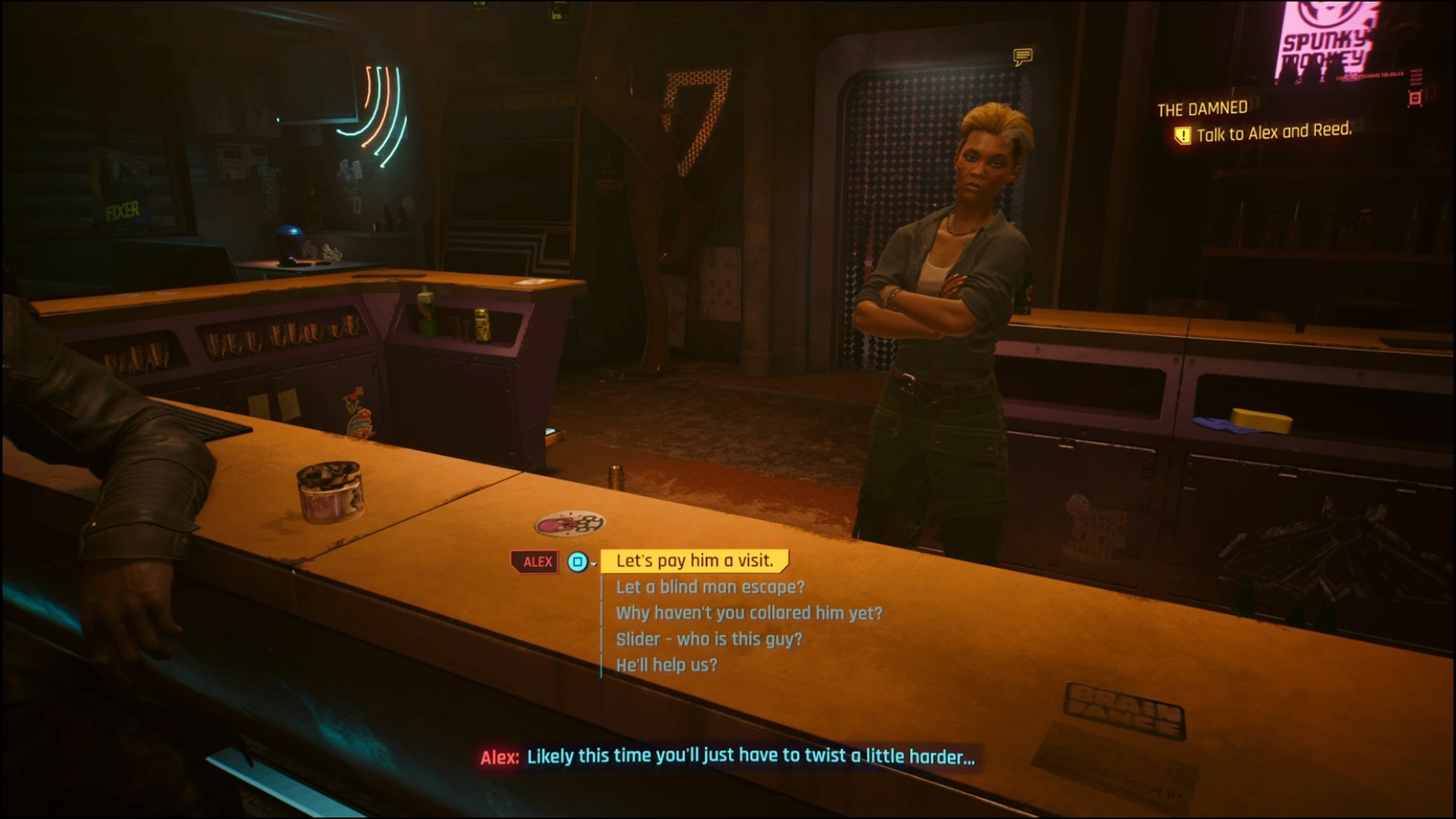 Cyberpunk - talking to Reed and Alex