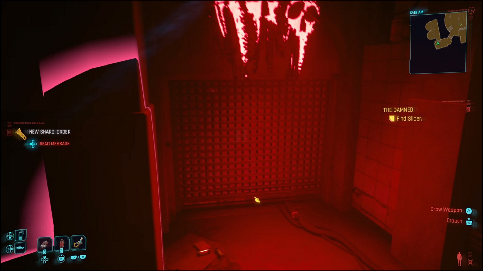 Cyberpunk - shutters hiding Slider