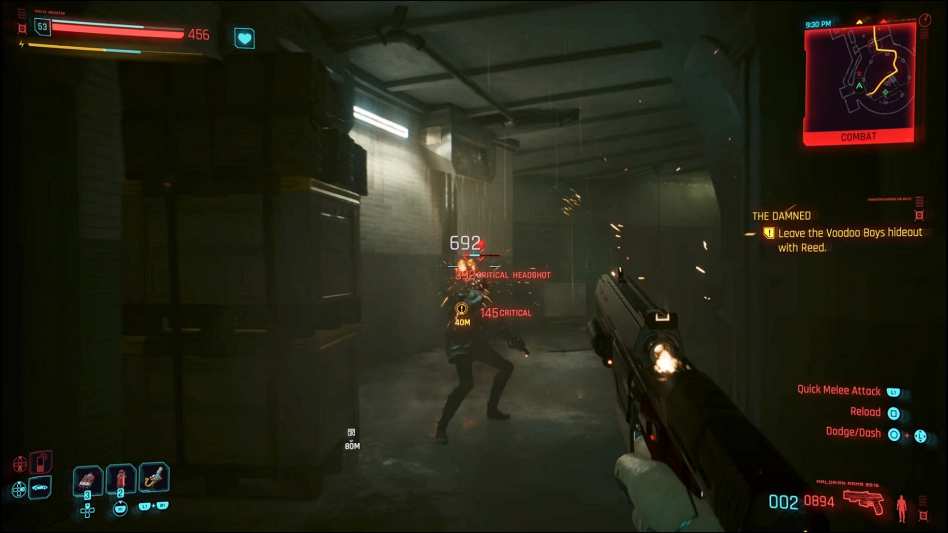 Cyberpunk - leaving the Voodoo Boys hideout