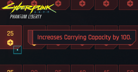Cyberpunk 2077 Phantom Liberty - How to Increase Carrying Capacity