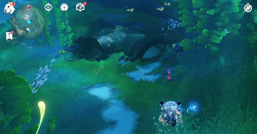 Genshin Impact - Swimming North of Fontaine