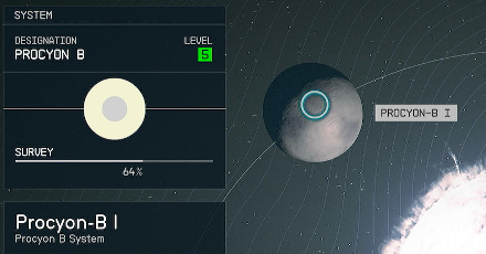 Starfield - Procyon-B I Planet Location