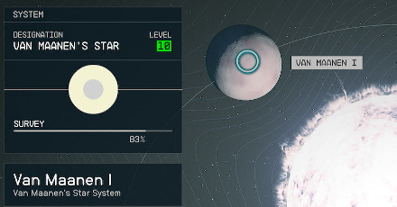 Starfield - Van Maanen I Planet Location