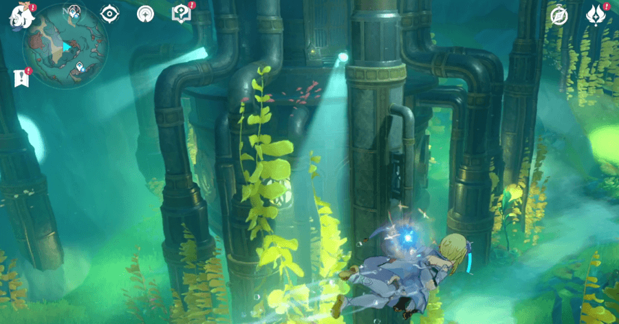 Genshin Impact - Getting Close to Fortress Searchlights