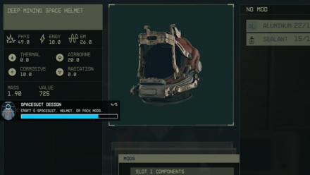 Starfield - Craft Any Armor Mod at a Spacesuit Workbench