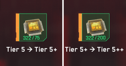 Cyberpunk 2077 Phantom Liberty - Tier 5 Upgrade Costs