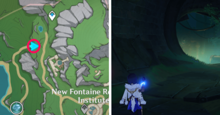 Genshin Impact - Road to the Singularity Quest Guide - Map Location