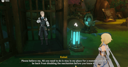 Genshin Impact - Road to the Singularity Quest Guide - Talk to Kuisel