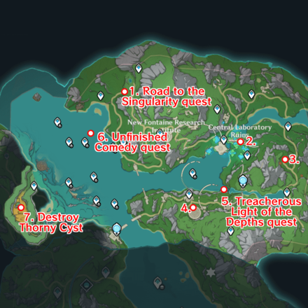 Genshin - Mysterious Ore in Mount Esus East - Get Luxurious Chest