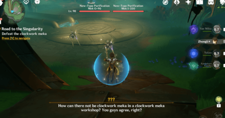 Genshin Impact - Road to the Singularity Quest Guide - Defeat the Clockwork Meka Again