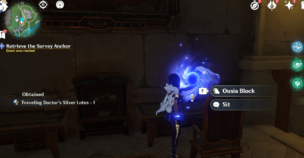 Genshin - Retrieve Anchor at Institute Dormitories  - Get the Ousia Block