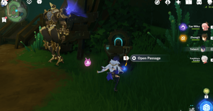 Genshin Impact - Road to the Singularity Quest Guide - Use the Terminal to Open the Door