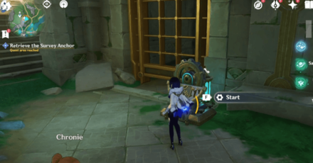 Genshin - Retrieve Anchor at Institute Dormitories  - Start the Terminal