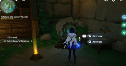 Genshin - Retrieve Anchor at Institute Dormitories  - Use the Terminal to Open the Room with the Anchor