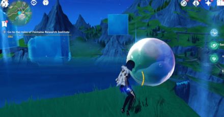 Genshin - Clear Bubbles to Find the Way Upwards