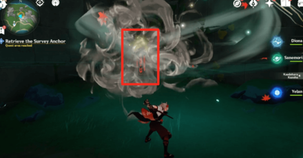 Genshin - Retrieve Anchor at the Institute of Clockwork Applications - Destroy Rocks to Show the Device