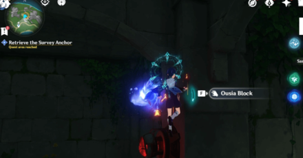 Genshin - Retrieve Anchor at the Institute of Clockwork Applications - Take the Ousia Block