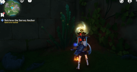 Genshin - Retrieve Anchor at the Institute of Clockwork Applications - Use the Ousia Block on the Device