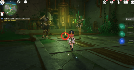 Genshin - Retrieve Anchor at the Institute of Clockwork Applications - Retrieve the Survey Anchor