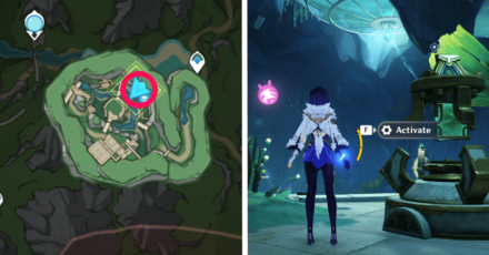 Genshin Impact - Treacherous Light of the Depths - Find the First Optical Device