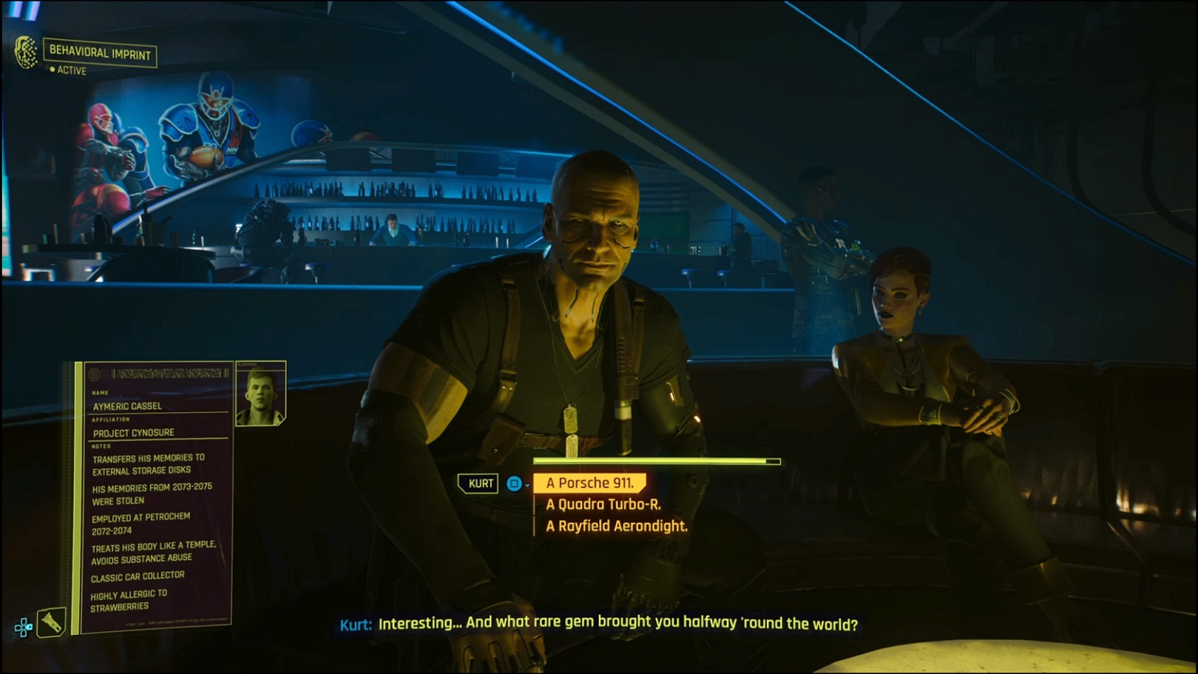 Cyberpunk - answering Hansen