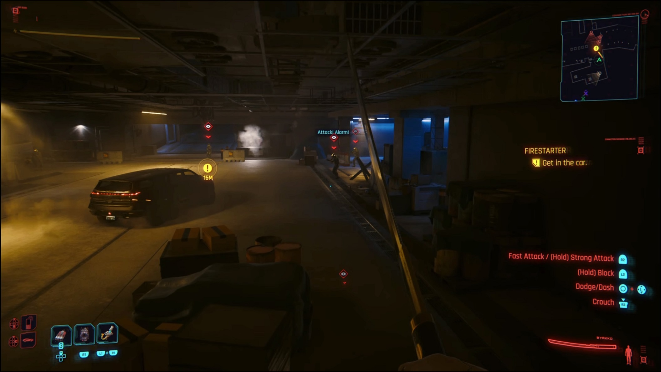 Cyberpunk -meet with Reed at the garage